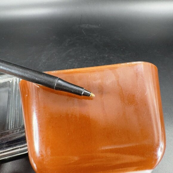 Vintage Pyrex Brown Small Fridgie Refrigerator Dish Clear Lid MCM B1 1.5 Cup 28 - Picture 7 of 12